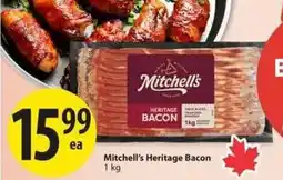 Save on Foods Mitchell's Heritage Bacon offer