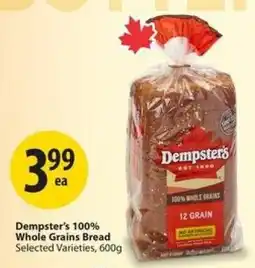 Save on Foods Dempster's 100% Whole Grains Bread offer
