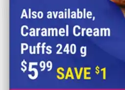 M & M Food Market Caramel Cream Puffs offer