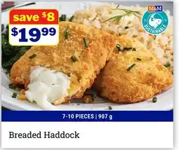 M & M Food Market Breaded Haddock offer