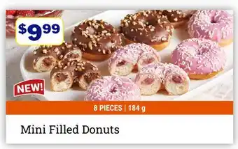 M & M Food Market Mini Filled Donuts offer