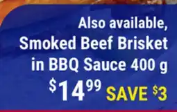 M & M Food Market Smoked Beef Brisket in BBQ Sauce offer