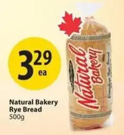 Save on Foods Natural Bakery Rye Bread offer