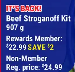 M & M Food Market Beef Stroganoff Kit offer
