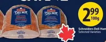Save on Foods Schneiders Deli Ham offer
