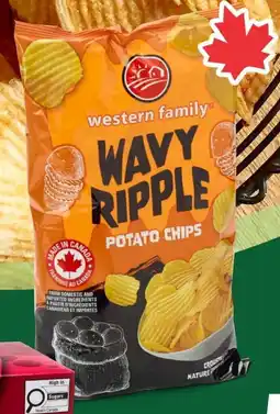 Save on Foods Western Family Potato Chips offer