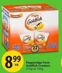Save on Foods Pepperidge Farm Goldfish Crackers offer