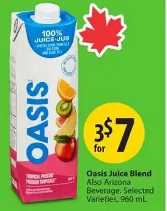 Save on Foods Oasis Juice Blend offer