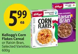 Save on Foods Kellogg's Corn Flakes Cereal offer