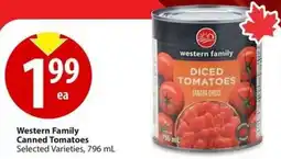 Save on Foods Western Family Canned Tomatoes offer