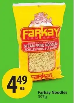Save on Foods Farkay Noodles offer