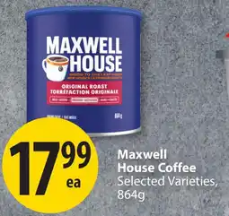 Save on Foods Maxwell House Coffee offer