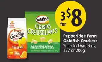 Save on Foods Pepperidge Farm Goldfish Crackers offer