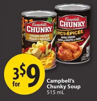 Save on Foods Campbell's Chunky Soup offer