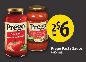 Save on Foods Prego Pasta Sauce offer