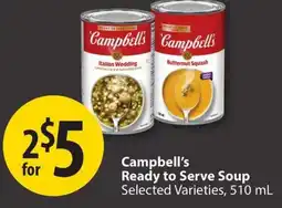 Save on Foods Campbell's Ready to Serve Soup offer