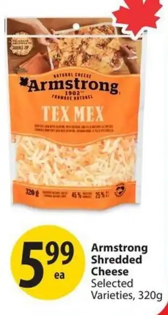 Save on Foods Armstrong Shredded Cheese offer