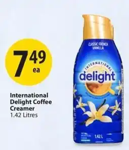Save on Foods International Delight Coffee Creamer offer