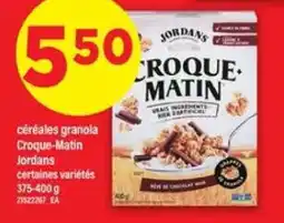 Maxi céréales granola Croque-Matin Jordans offer