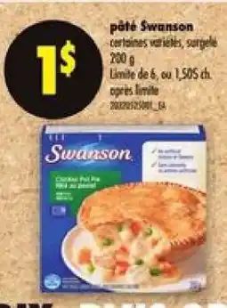 Maxi pâté Swanson offer