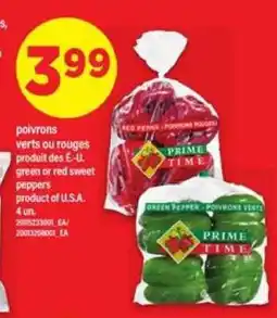Maxi POIVRONS VERTS OU ROUGES offer
