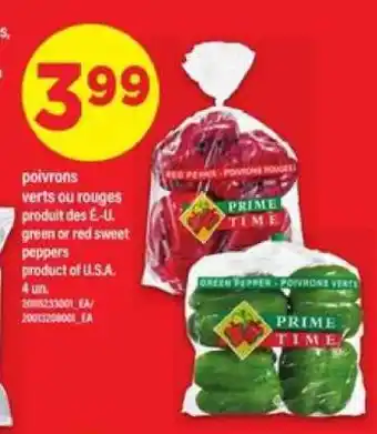 Maxi POIVRONS VERTS OU ROUGES offer