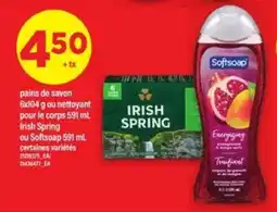 Maxi Irish Spring ou Softsoap offer