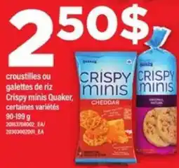 Maxi CRISPY MINIS QUAKER offer