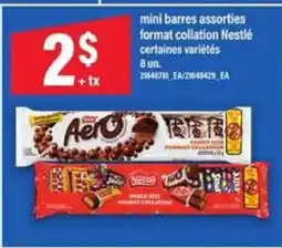 Maxi Mini barres assorties format collation Nestlé offer