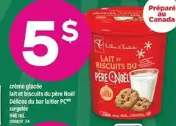 Maxi crème glacée lait et biscuits du père Noël offer