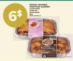 Maxi gâteau crumble Jonathan Garnier offer