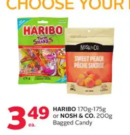 Rexall HARIBO 170g-175g or NOSH & CO. 200g Bagged Candy offer