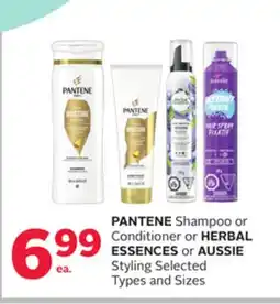 Rexall PANTENE Shampoo or Conditioner or HERBAL ESSENCES or AUSSIE Styling offer