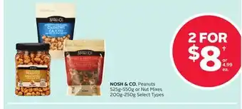 Rexall NOSH & CO. Peanuts 525g-550g or Nut Mixes 200g-250g offer
