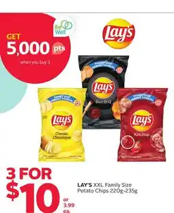 Rexall LAY'S XXL Family Size Potato Chips offer
