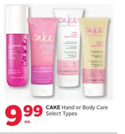 Rexall CAKE Hand or Body Care offer