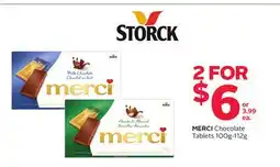 Rexall MERCI Chocolate Tablets offer