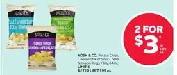 Rexall NOSH & CO. Potato Chips, Cheese Stix or Sour Cream & Onion Rings offer