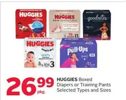 Rexall HUGGIES Boxed Diapers or Training Pants offer