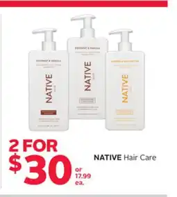 Rexall NATIVE Hair Care offer