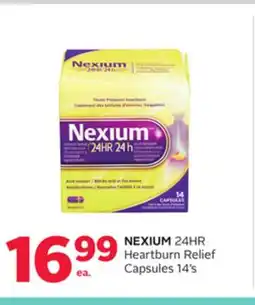 Rexall NEXIUM 24HR Heartburn Relief Capsules 14's offer