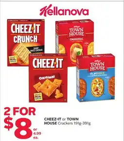 Rexall CHEEZ-IT or TOWN HOUSE Crackers offer