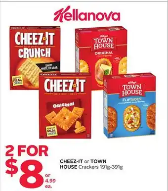 Rexall CHEEZ-IT or TOWN HOUSE Crackers offer