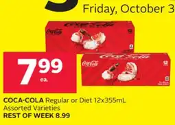 Rexall COCA-COLA Regular or Diet 12x355mL offer