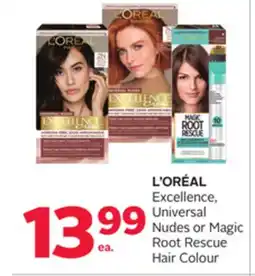 Rexall L'ORÉAL Excellence, Universal Nudes or Magic Root Rescue Hair Colour offer