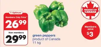 Wholesale Club Green Peppers offer