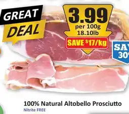 Starsky 100% Natural Altobello Prosciutto offer