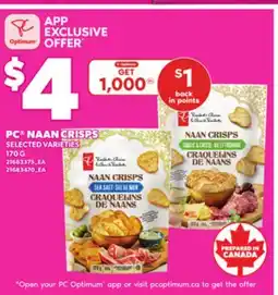 Independent City Market PC NAAN CRISPS, 170 G offer