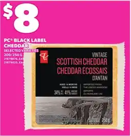 Independent City Market PC BLACK LABEL CHEDDAR, 200/250 G offer