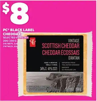 Independent City Market PC BLACK LABEL CHEDDAR, 200/250 G offer